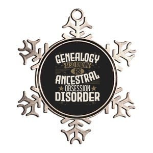 Ancestral Obsession Disorder Genealogist Ancestry Genealogy Metallic Star Ornament