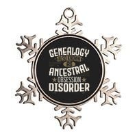 Ancestral Obsession Disorder Genealogist Ancestry Genealogy Metallic Star Ornament