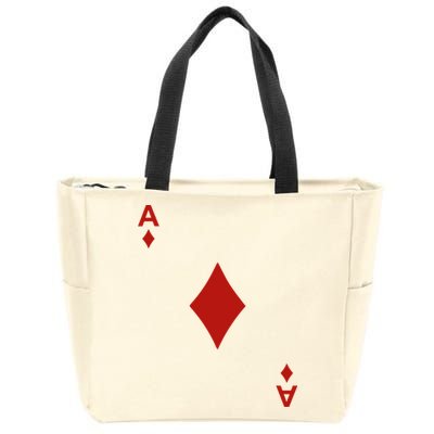 Ace Of Diamond Shirt Blackjack Cards Poker 21 A Shirt Zip Tote Bag