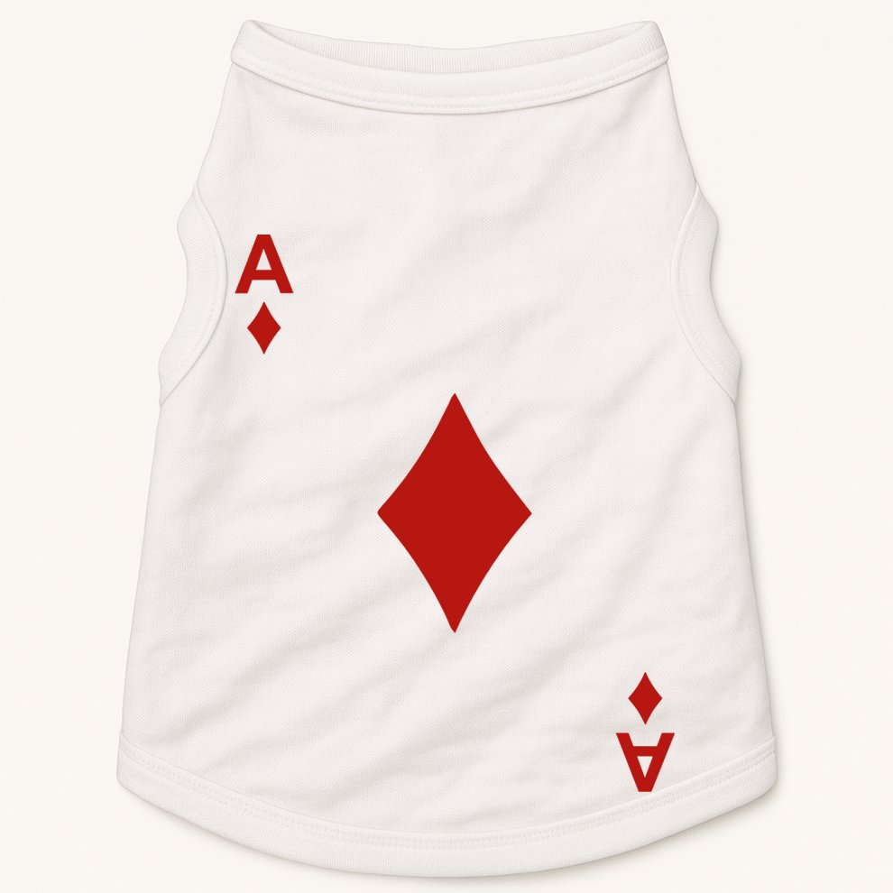Ace Of Diamond Shirt Blackjack Cards Poker 21 A Shirt Doggie Tank