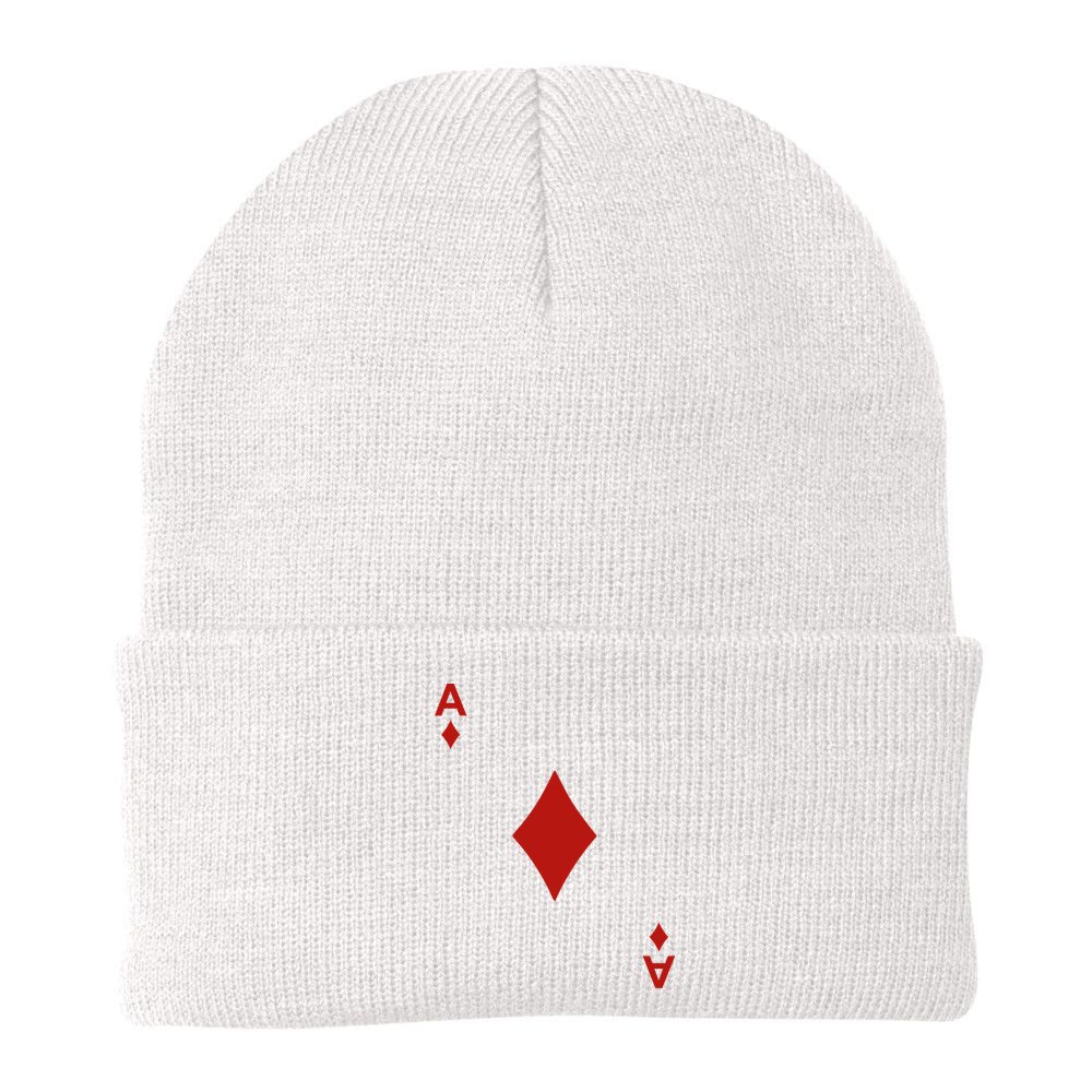 Ace Of Diamond Shirt Blackjack Cards Poker 21 A Shirt Beanie