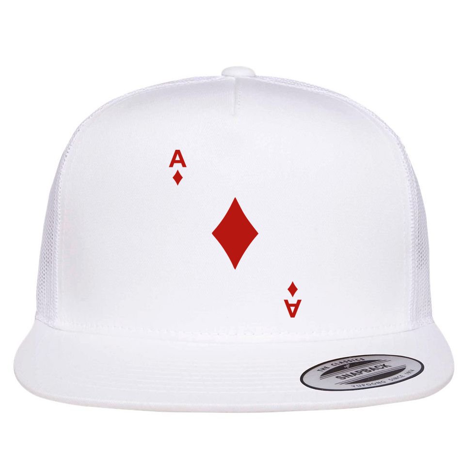 Ace Of Diamond Shirt Blackjack Cards Poker 21 A Shirt Flat Bill Trucker Hat
