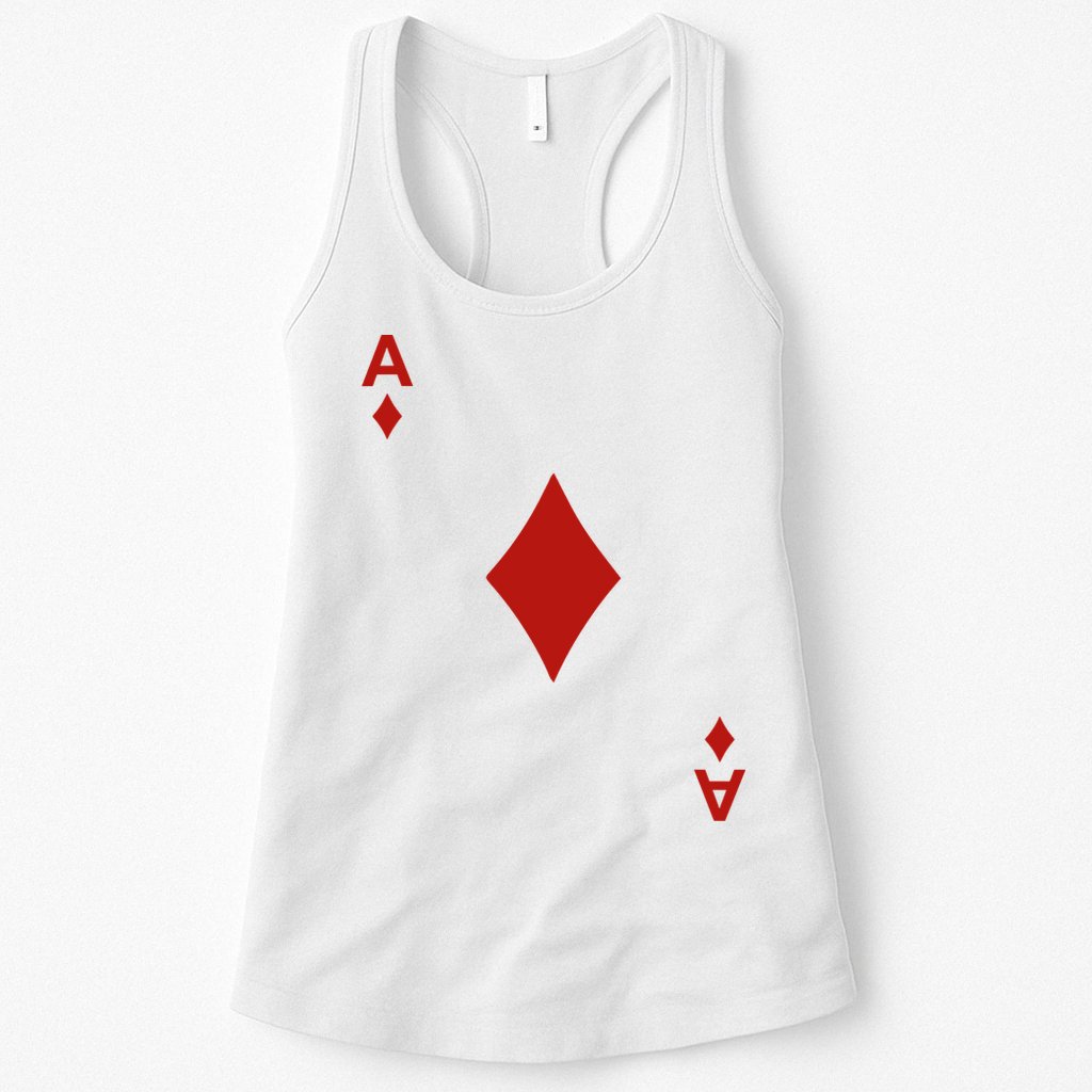 Ace Of Diamond Shirt Blackjack Cards Poker 21 A Shirt Womens Tank Top