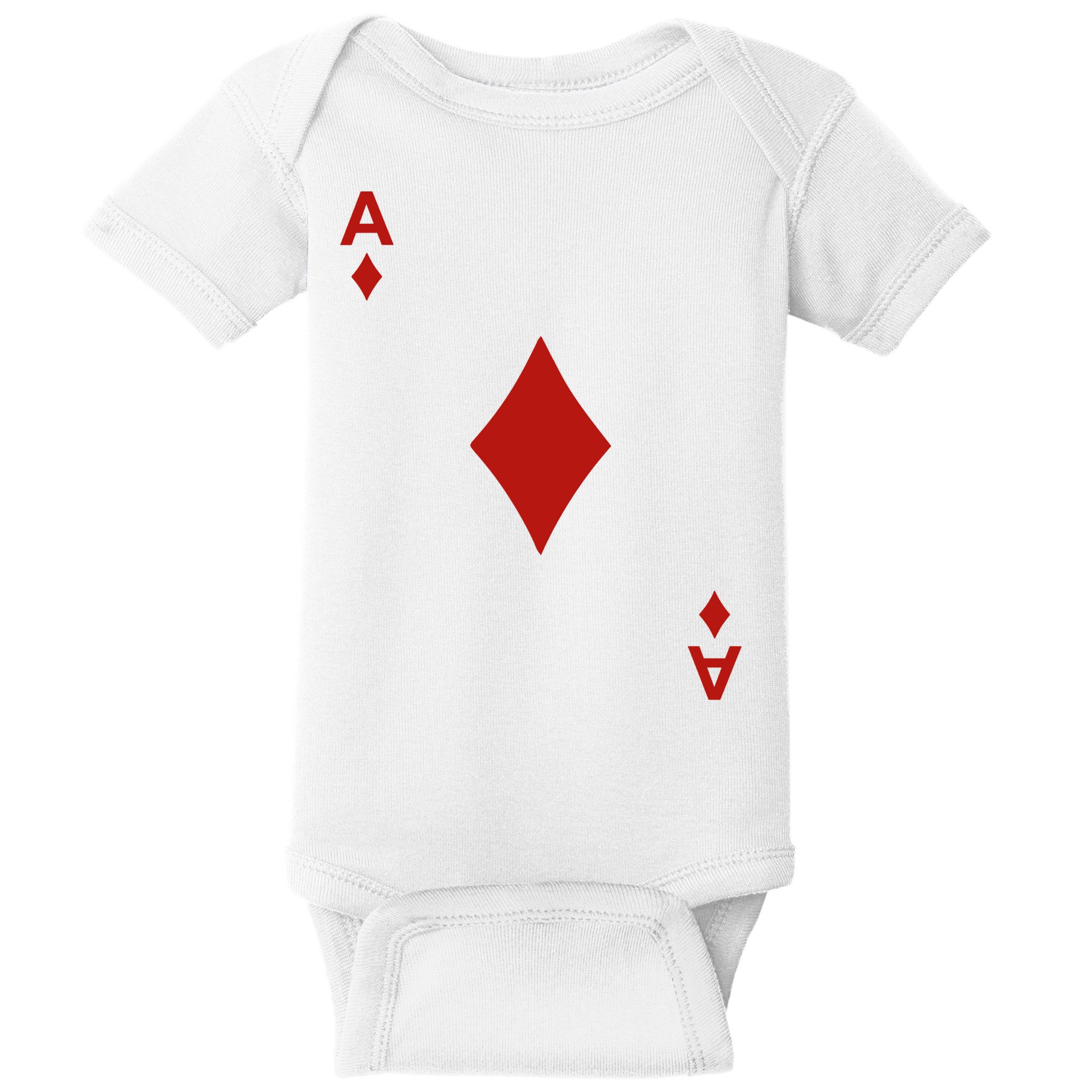 Ace Of Diamond Shirt Blackjack Cards Poker 21 A Shirt Baby Bodysuit