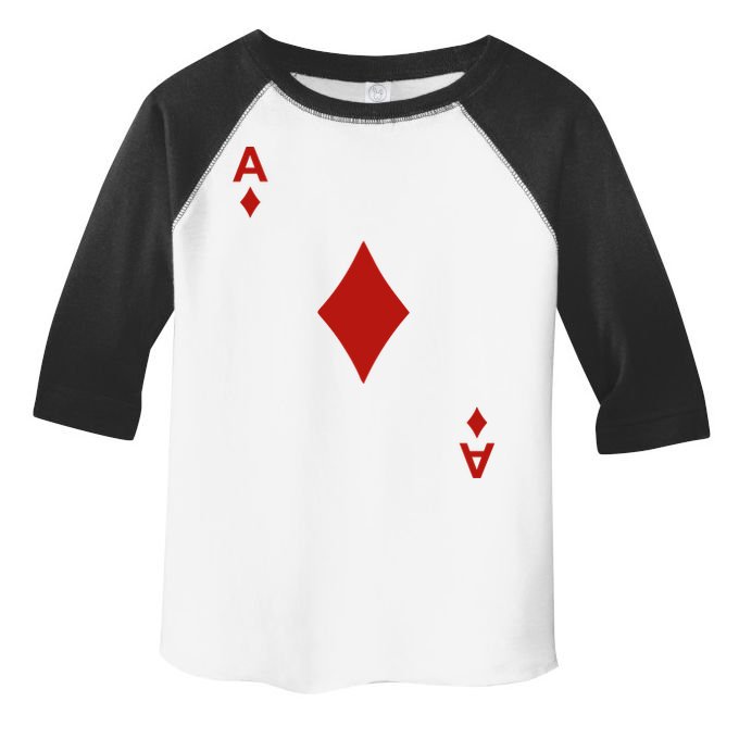 Ace Of Diamond Shirt Blackjack Cards Poker 21 A Shirt Toddler Fine Jersey T-Shirt