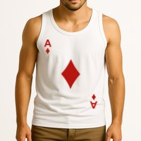 Ace Of Diamond Shirt Blackjack Cards Poker 21 A Shirt Tank Top