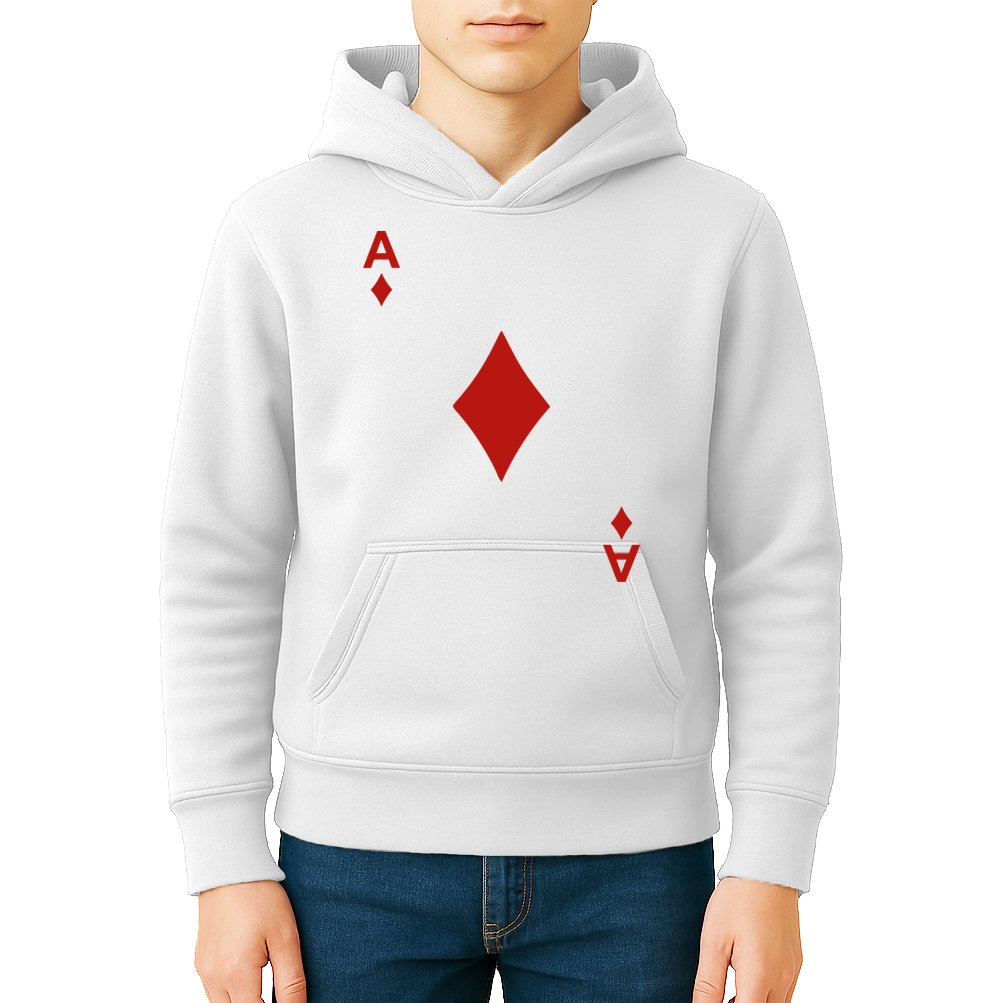 Ace Of Diamond Shirt Blackjack Cards Poker 21 A Shirt Kids Hoodie