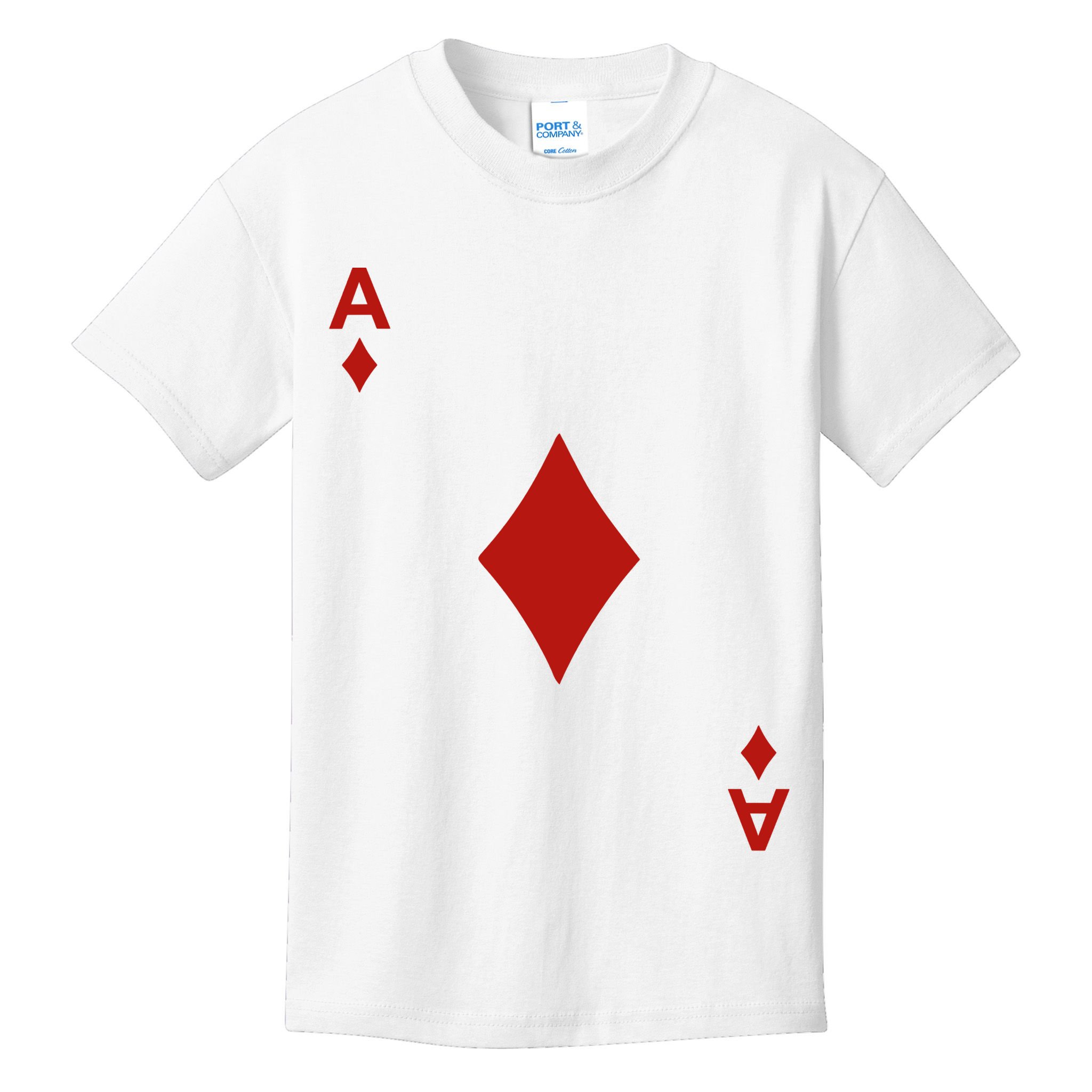 Ace Of Diamond Shirt Blackjack Cards Poker 21 A Shirt Kids T-Shirt