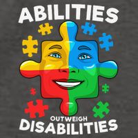 Abilities Outweigh Disabilities Autism Awareness Inspiring Vector Backpack
