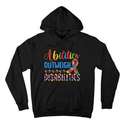 Abilities Outweigh Disabilities, Disability Awareness Tall Hoodie