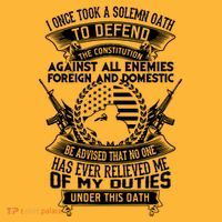 AMERICAN Oath Defend The Constitution Army Veteran Pom Pom 12in Knit Beanie