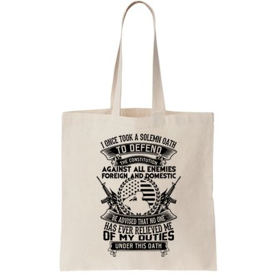 AMERICAN Oath Defend The Constitution Army Veteran Bag
