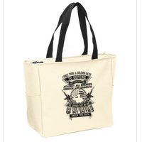 AMERICAN Oath Defend The Constitution Army Veteran Zip Tote Bag