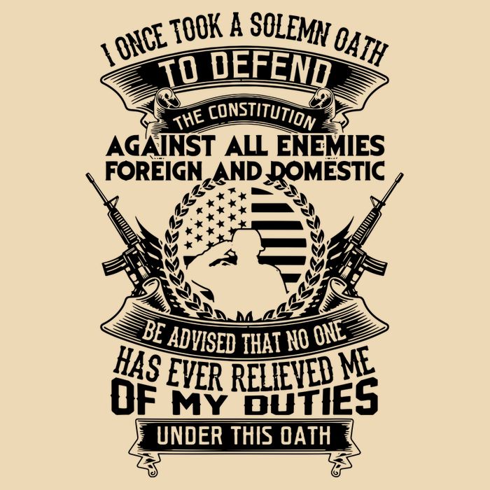 AMERICAN Oath Defend The Constitution Army Veteran Zip Tote Bag