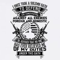 AMERICAN Oath Defend The Constitution Army Veteran Garment-Dyed Sweatshirt