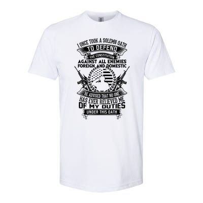 AMERICAN Oath Defend The Constitution Army Veteran Softstyle CVC T-Shirt