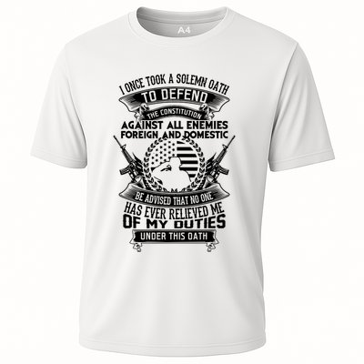 AMERICAN Oath Defend The Constitution Army Veteran Performance Shirt