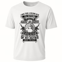 AMERICAN Oath Defend The Constitution Army Veteran Cooling Performance Crew T-Shirt