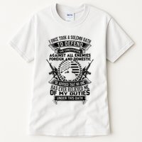 AMERICAN Oath Defend The Constitution Army Veteran Tall T-Shirt