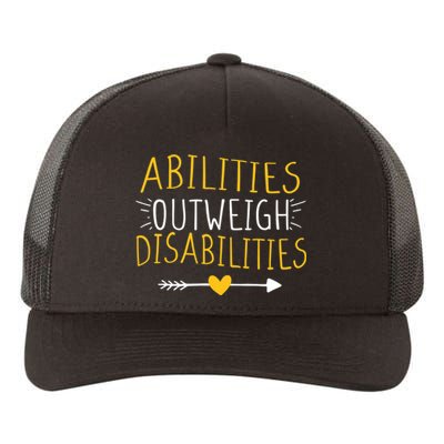 Abilities Outweigh Disabilities Autism Awareness Yupoong Adult 5-Panel Trucker Hat