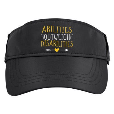 Abilities Outweigh Disabilities Autism Awareness Adult Drive Performance Visor