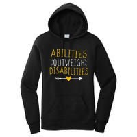 Abilities Outweigh Disabilities Autism Awareness m.e.n Wom.e.n Long Sleeve Women's Pullover Hoodie