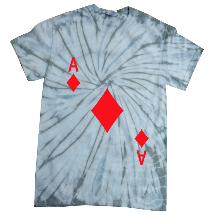 Ace Of Diamonds Playing Card Tie-Dye T-Shirt