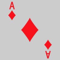 Ace Of Diamonds Playing Card Tie-Dye T-Shirt