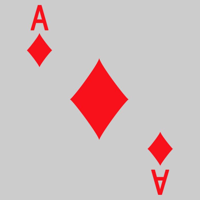 Ace Of Diamonds Playing Card Tie-Dye T-Shirt