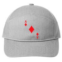 Ace Of Diamonds Playing Card 7-Panel Snapback Hat