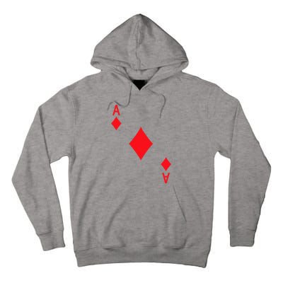 Ace Of Diamonds Playing Card Tall Hoodie