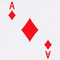 Ace Of Diamonds Playing Card Garment-Dyed Sweatshirt