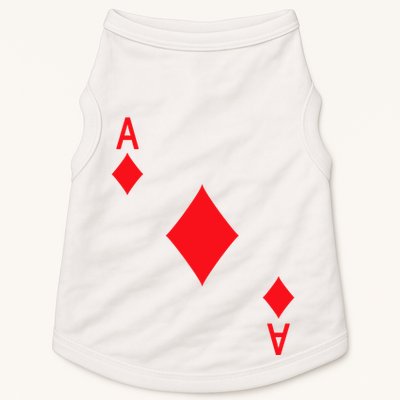 Ace Of Diamonds Playing Card Doggie Tank