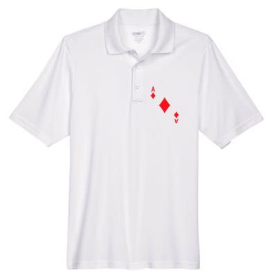 Ace Of Diamonds Playing Card Men's Origin Performance Piqué Polo