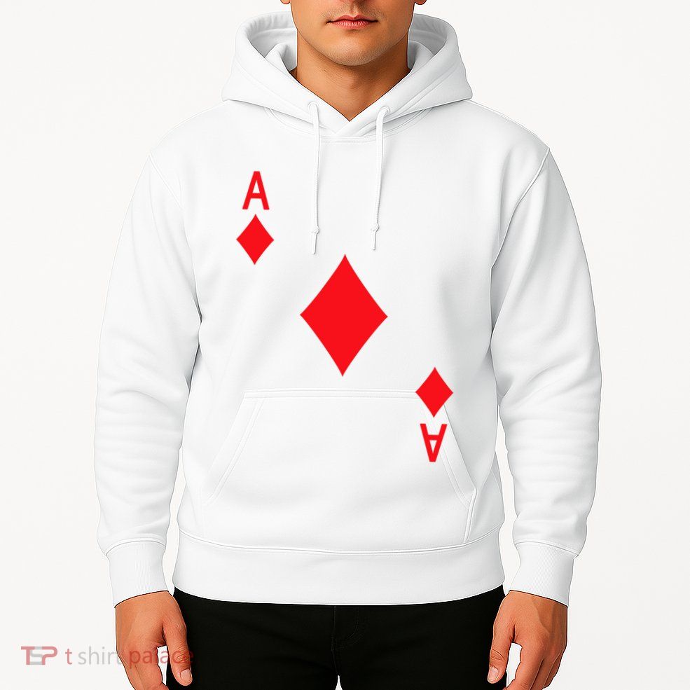 Ace Of Diamonds Playing Card Hoodie