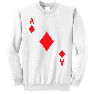 Ace Of Diamonds Playing Card Sweatshirt