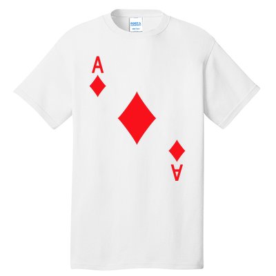 Ace Of Diamonds Playing Card Tall T-Shirt