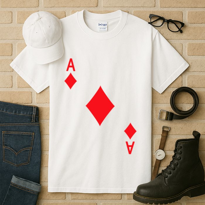 Ace Of Diamonds Playing Card Tall T-Shirt