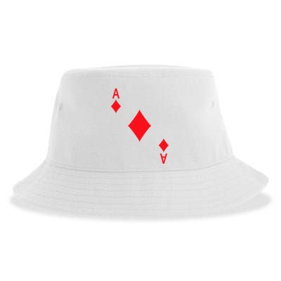 Ace Of Diamonds Playing Card Sustainable Bucket Hat