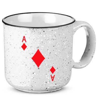 Ace Of Diamonds Playing Card 15oz Campfire Ceramic Mug