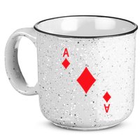 Ace Of Diamonds Playing Card 15oz Campfire Ceramic Mug