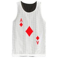 Ace Of Diamonds Playing Card Mesh Reversible Basketball Jersey Tank