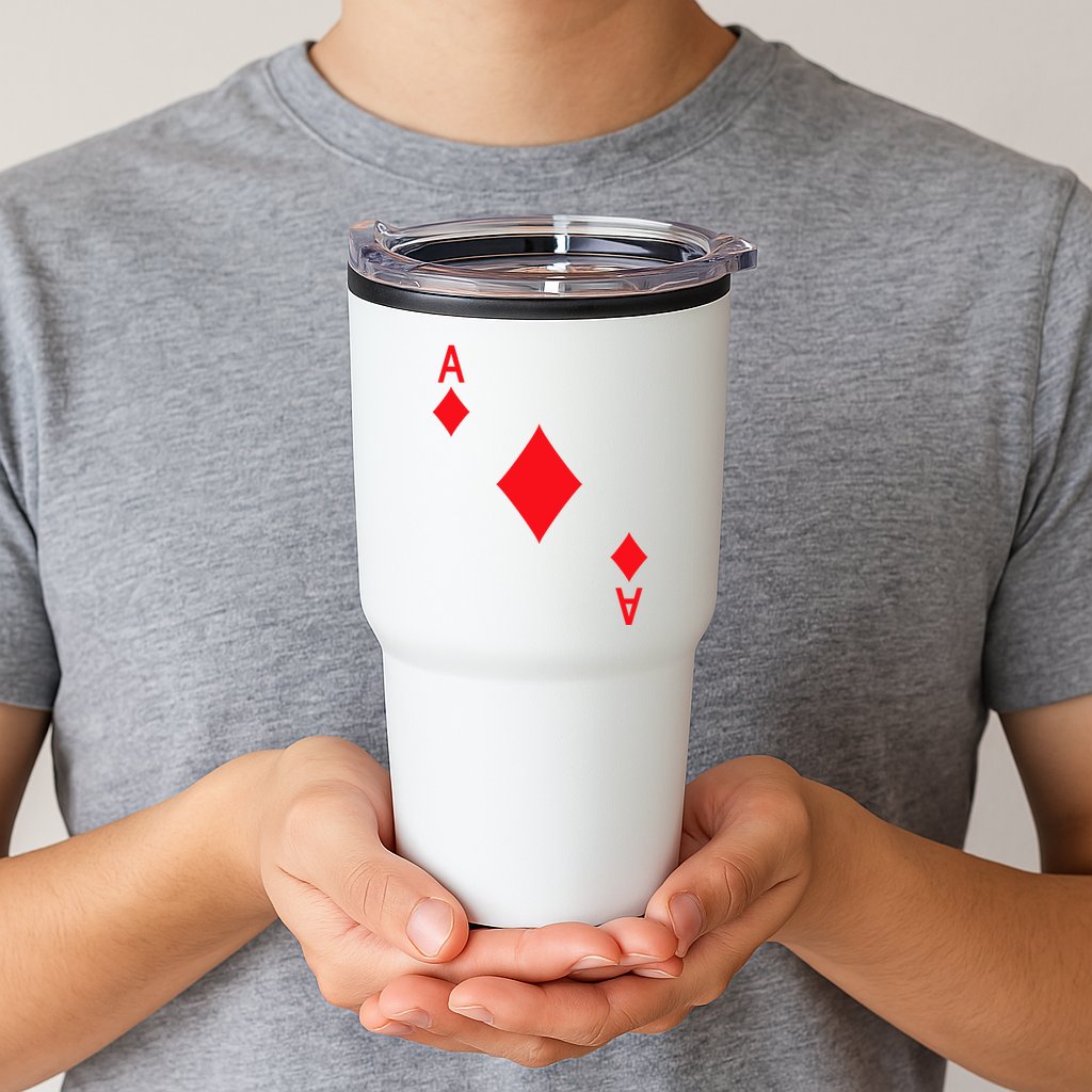 Ace Of Diamonds Playing Card Tumbler