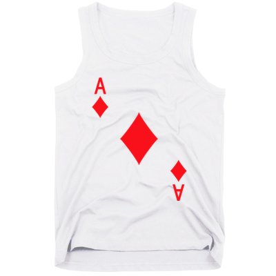Ace Of Diamonds Playing Card Tank Top