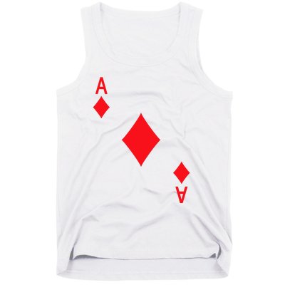 Ace Of Diamonds Playing Card Tank Top