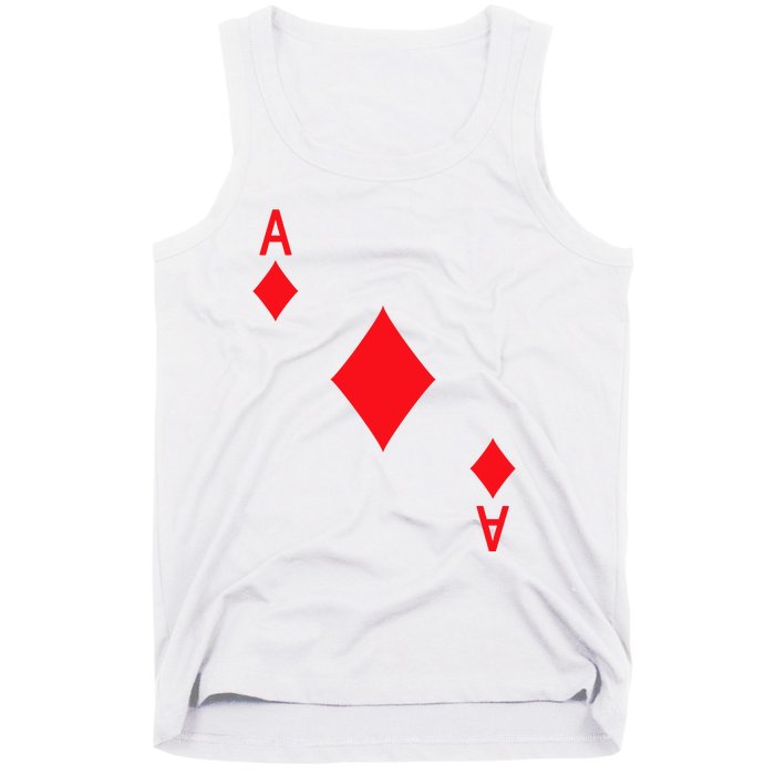 Ace Of Diamonds Playing Card Tank Top