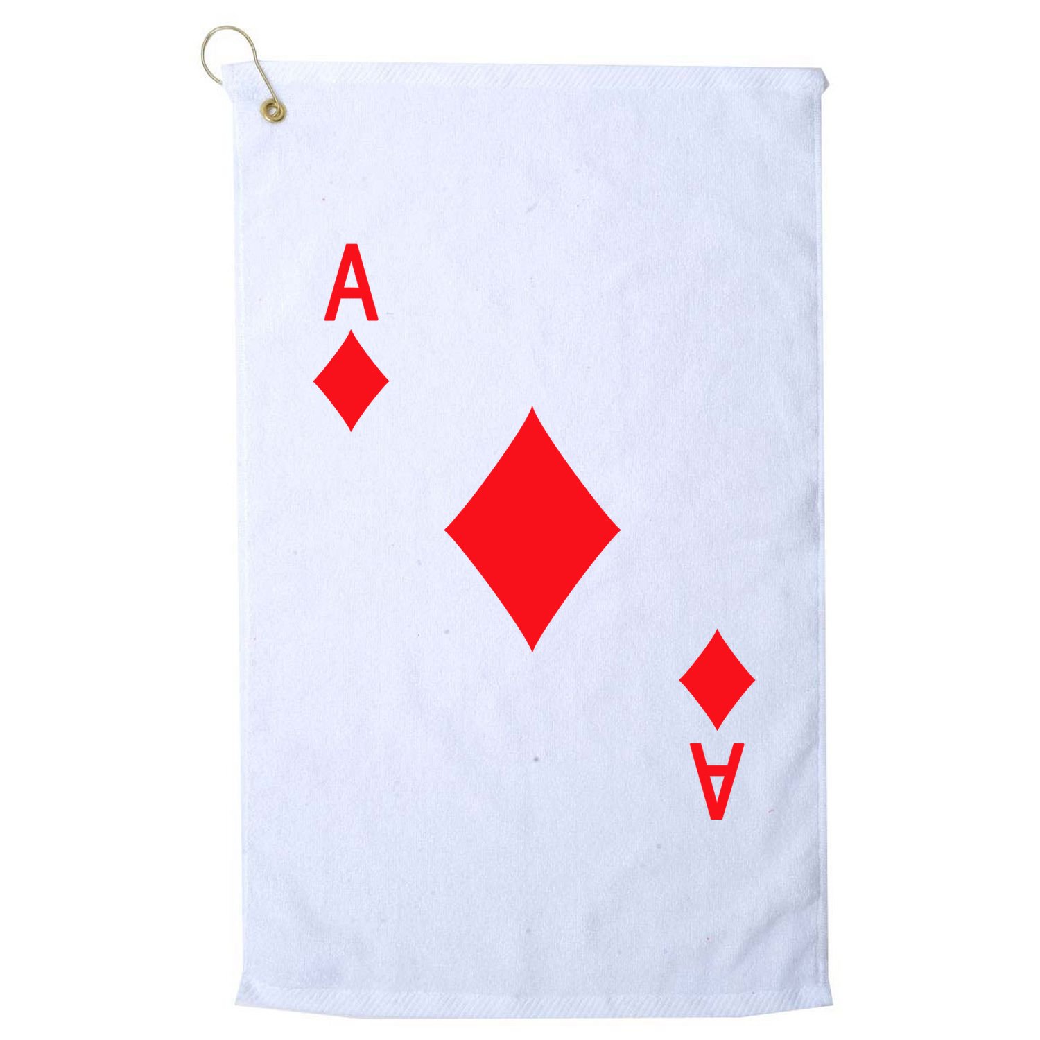 Ace Of Diamonds Playing Card Golf Towel