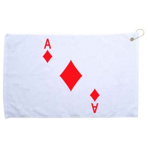 Ace Of Diamonds Playing Card Grommeted Golf Towel