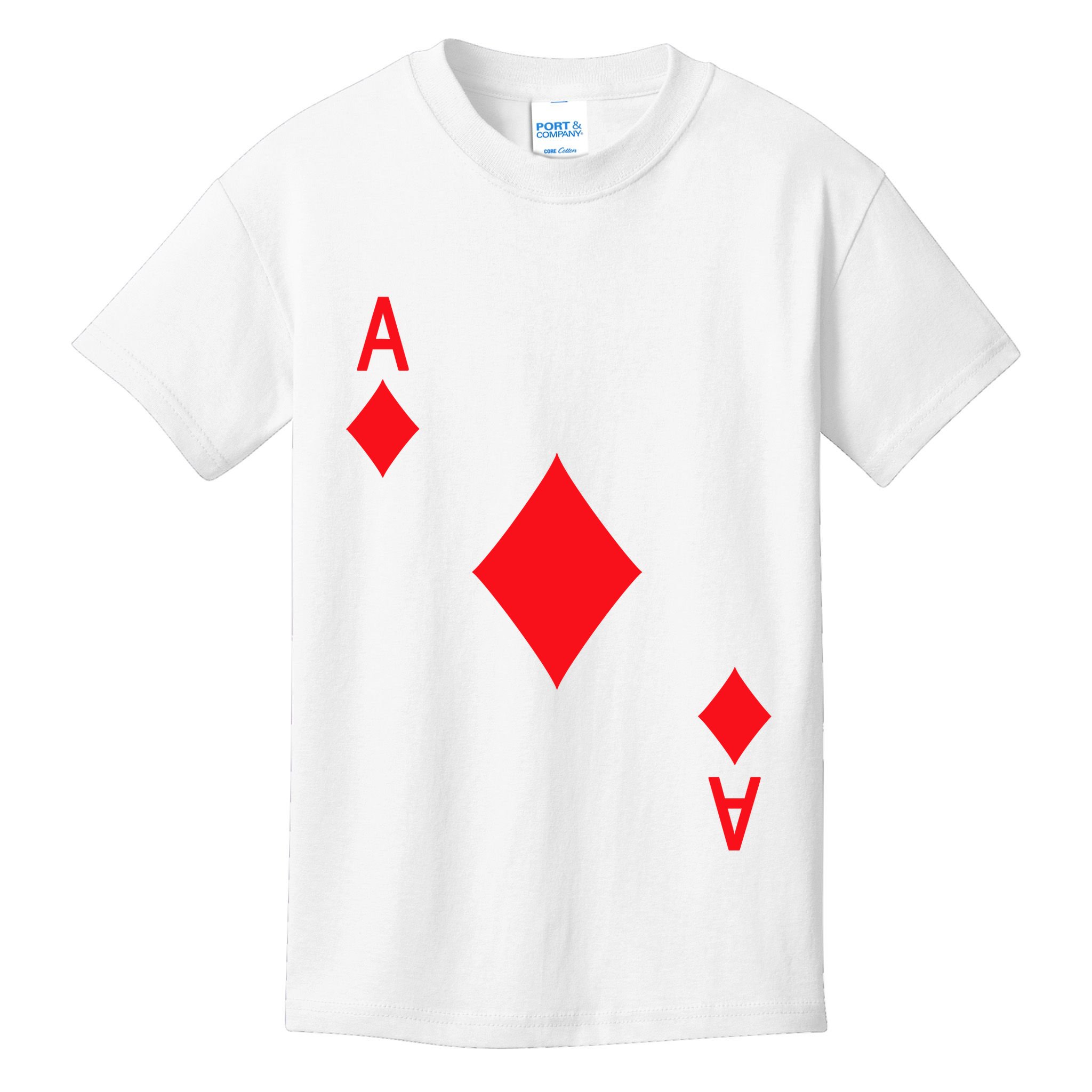 Ace Of Diamonds Playing Card Kids T-Shirt