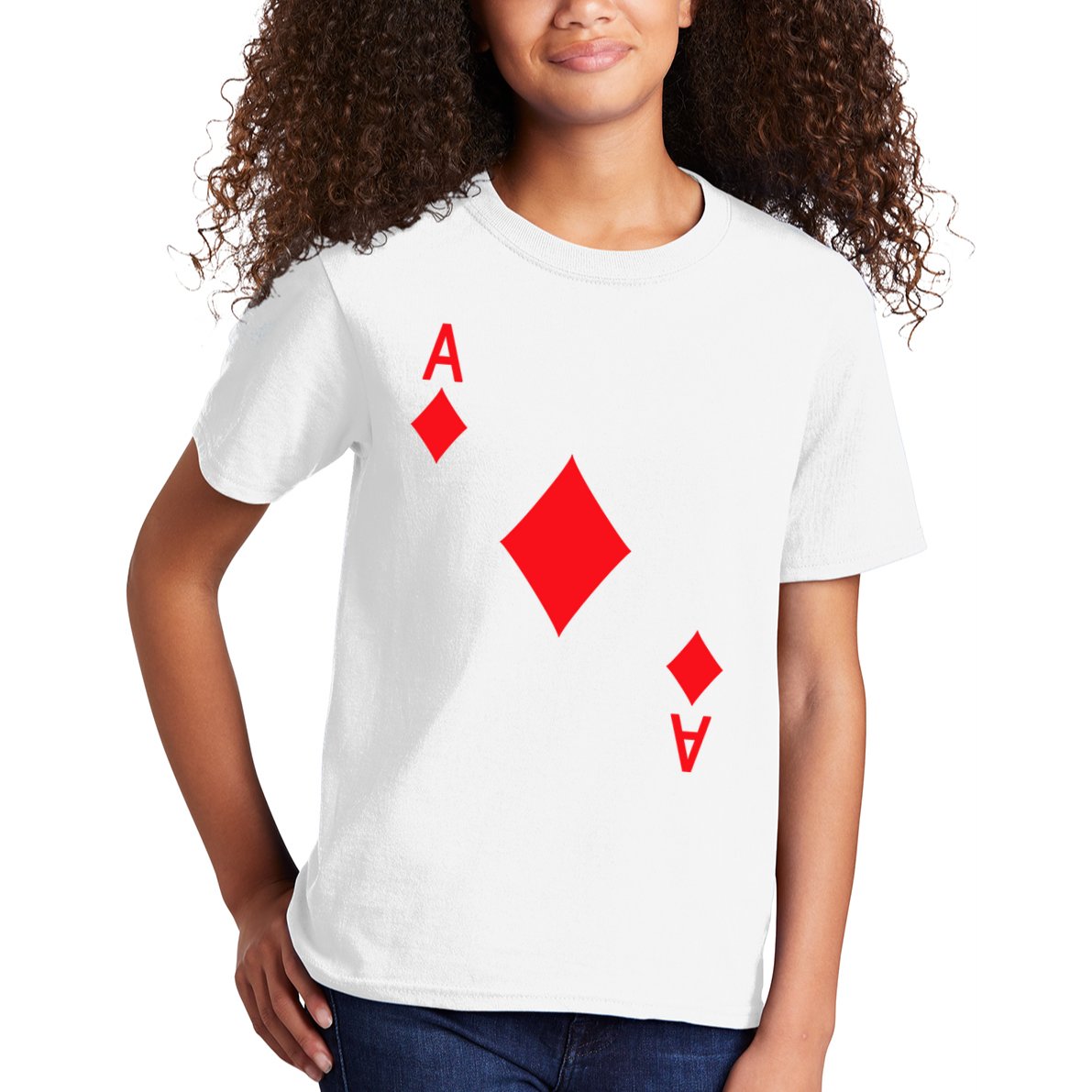 Ace Of Diamonds Playing Card Kids T-Shirt